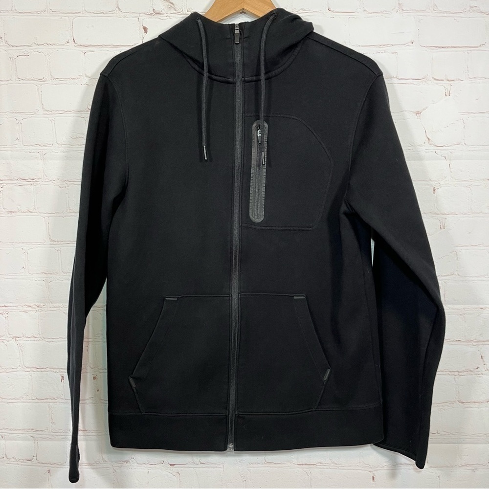 Old Navy Sweatshirt Active Dynamic Fleece Hooded Womens Medium Black